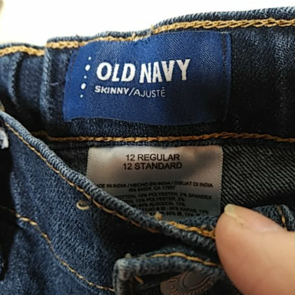 Girls OLD NAVY Skinny Dark Wash Denim Jeans 10